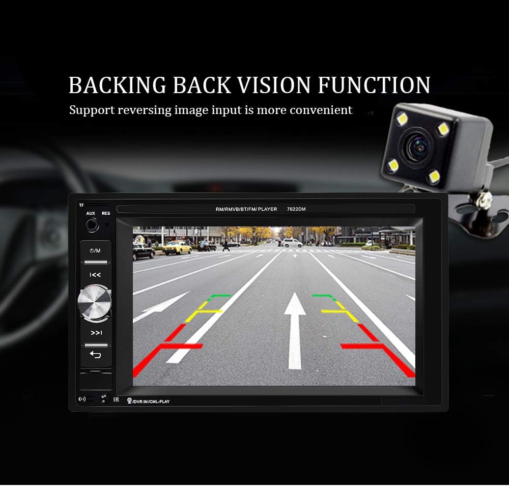 6.2 Inch Touch Screen Double Din Car Radio with Bluetooth and Backup Camera E20281