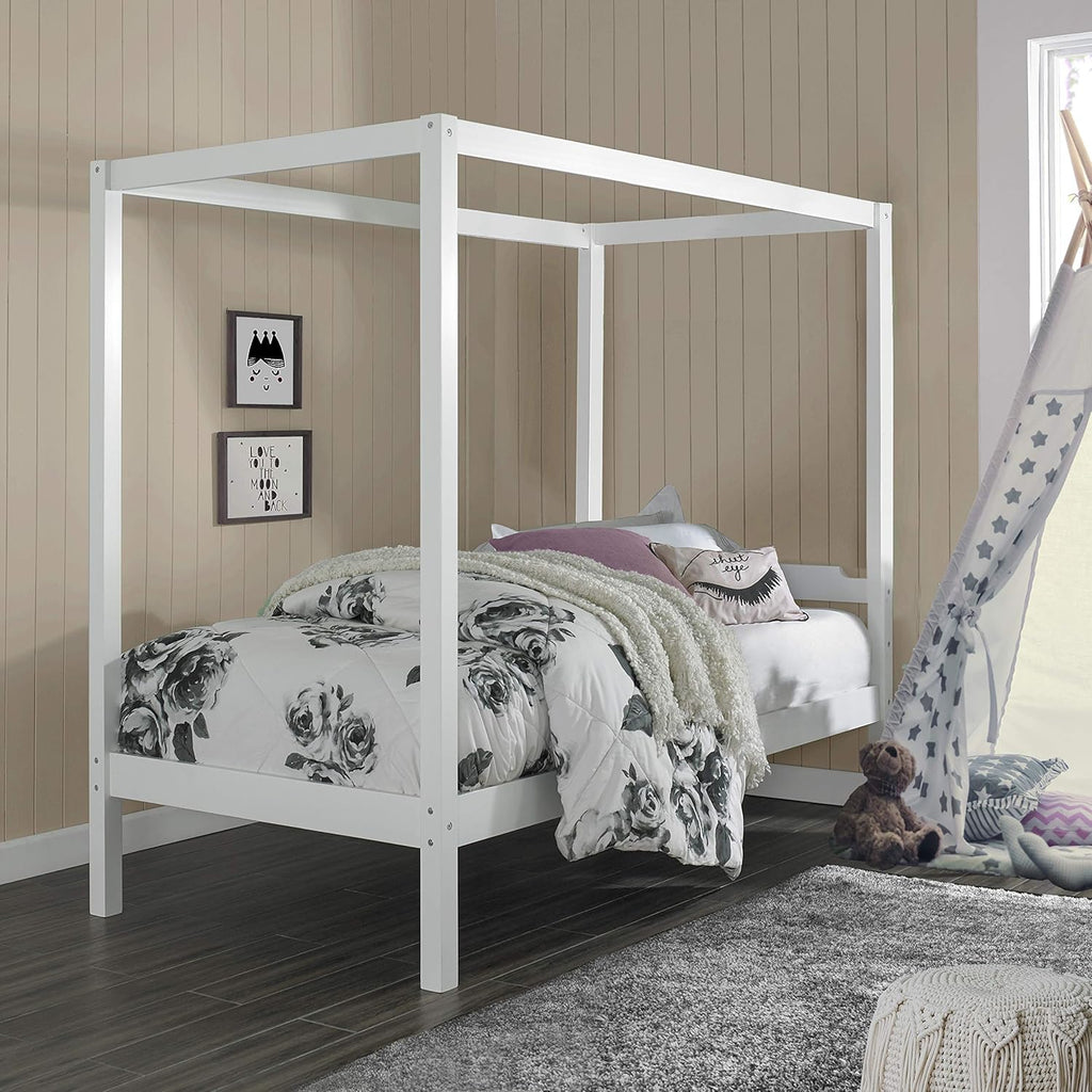 Wood Twin Size Canopy Bed M76155