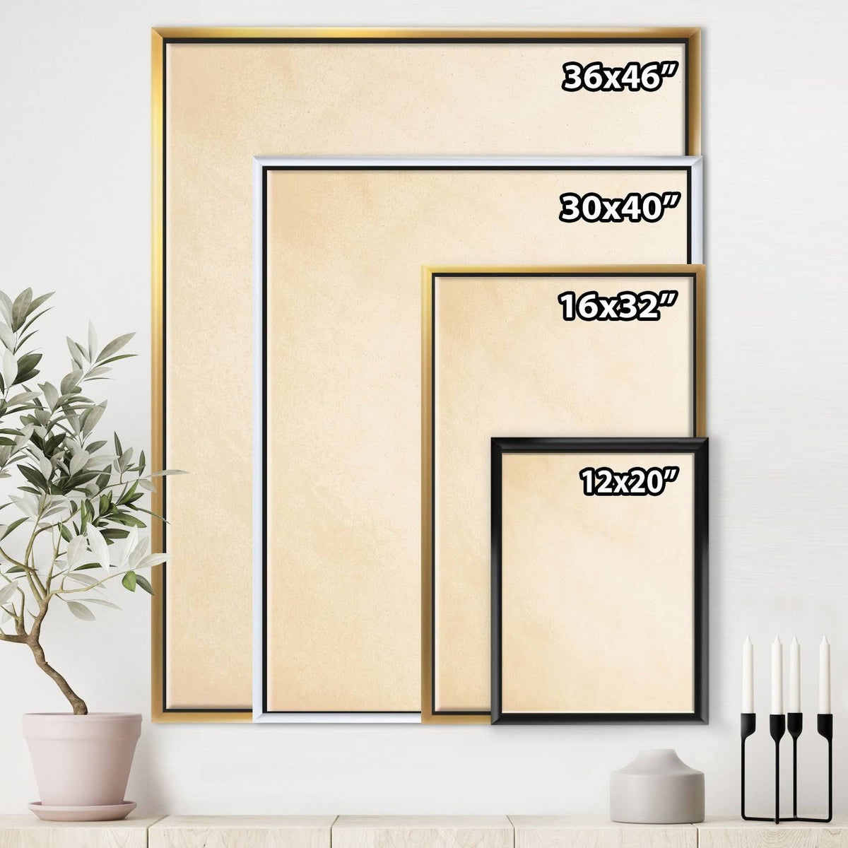 Framed Canvas S91399