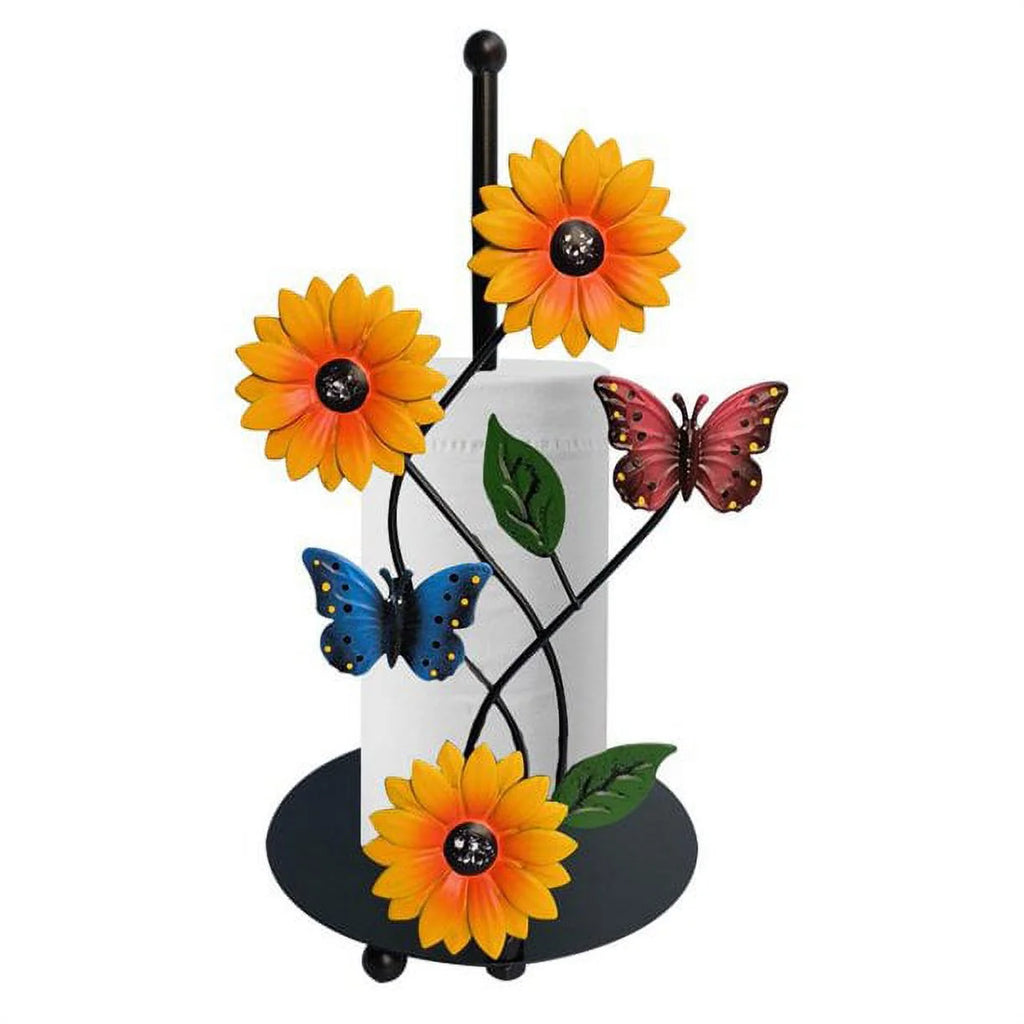 Painted Butterfly Vertical Paper Towel Rack V279