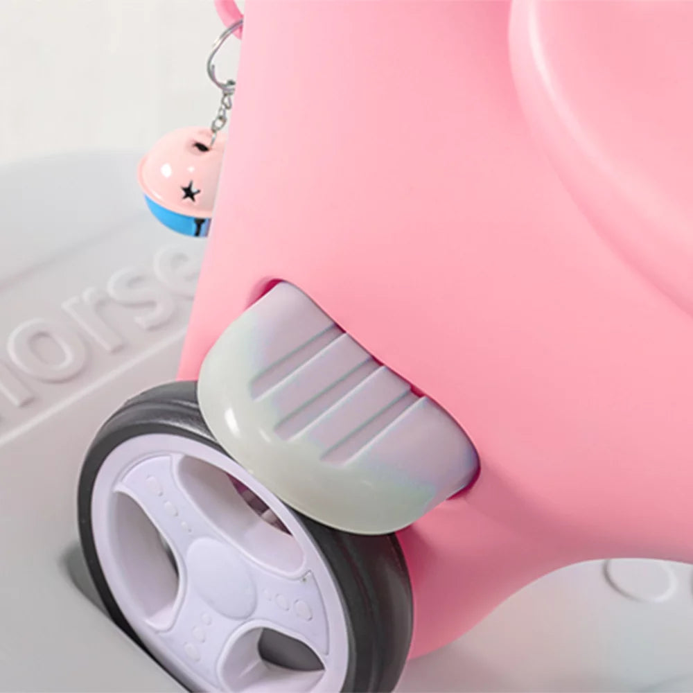Pink Unicorn Ride On Toy with Push Handle Z9665