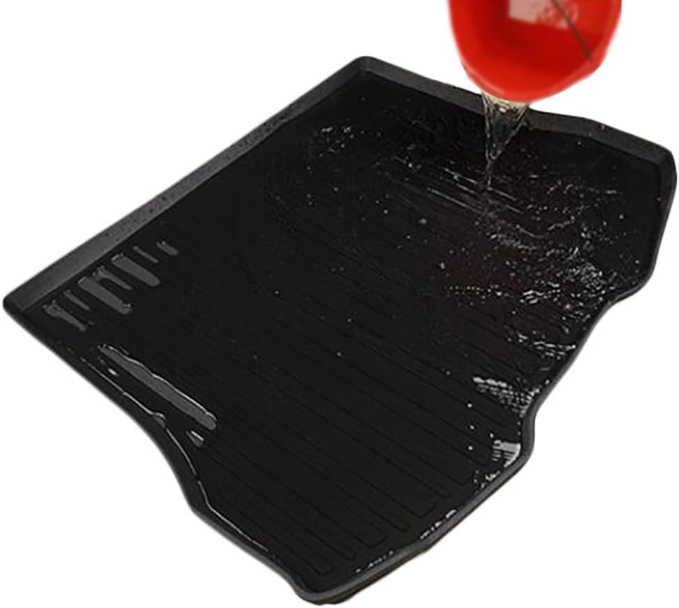 Black Waterproof Rear Cargo Tray Trunk Floor Mat for Honda Civic Sedan Y656