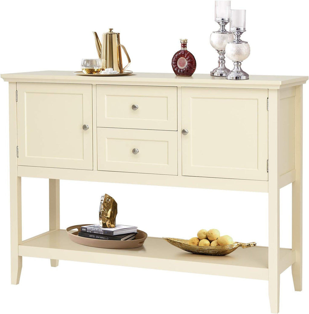 Aqua Wood Buffet Sideboard with Storage Cabinet R552695