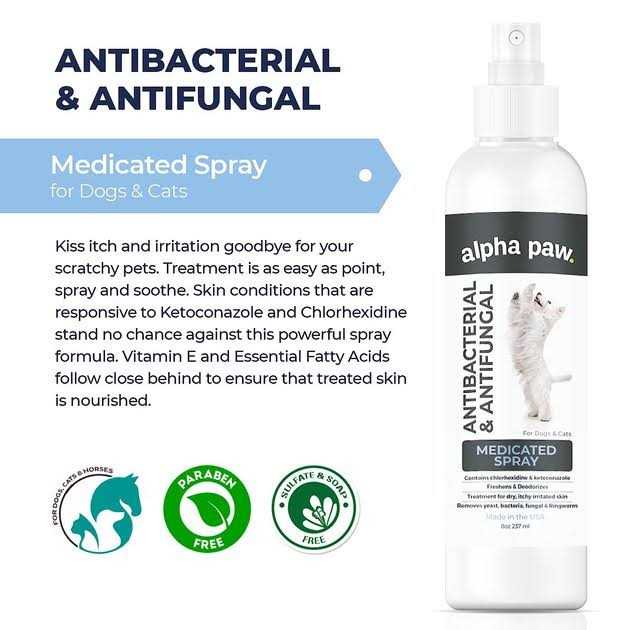 Antibacterial Antifungal Dog & Cat Spray H52711