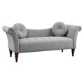 75" Traditional Fabric Settee with 2 Pillows M59077