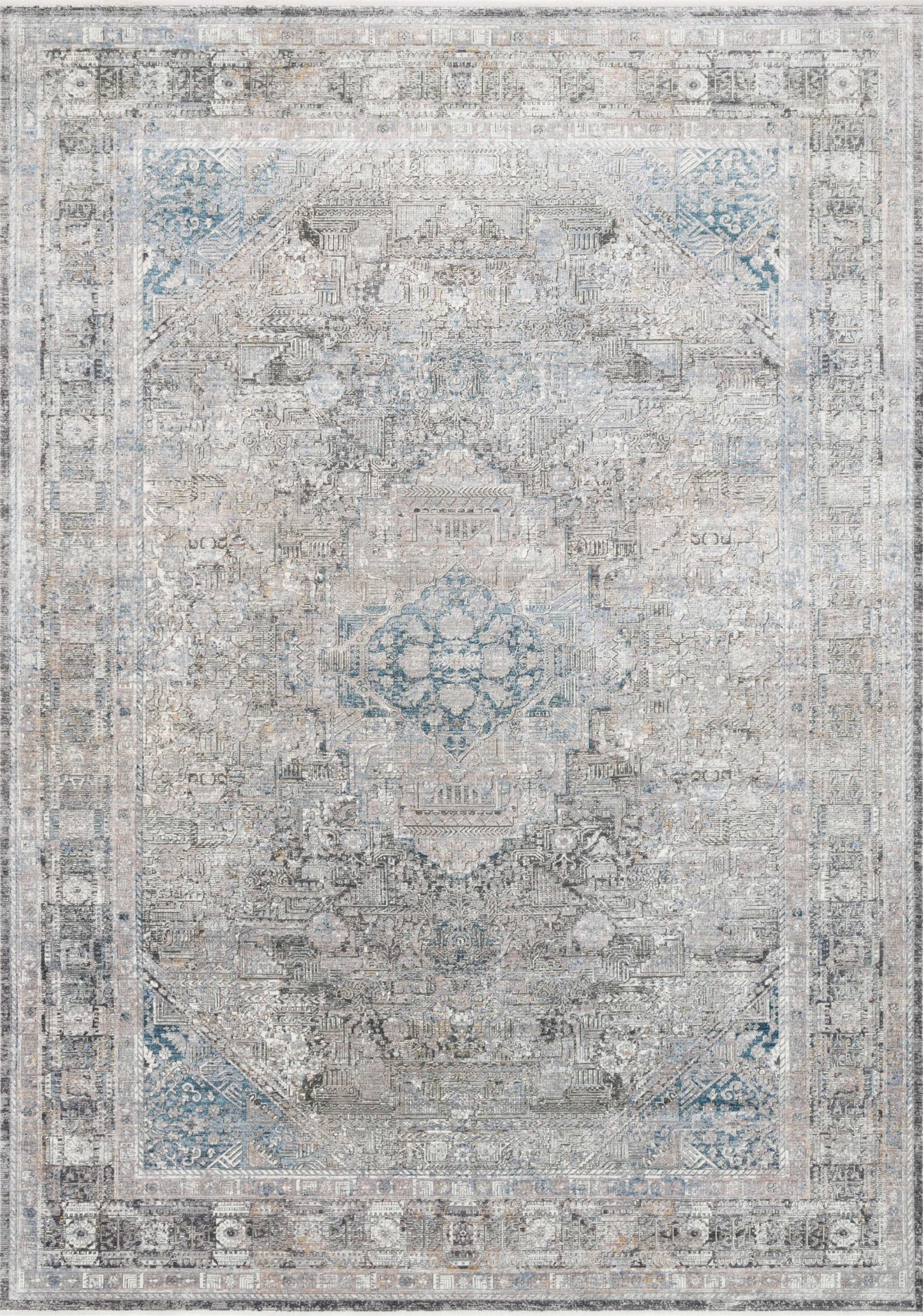 Silver Blue 5' x 7'3 Rug G9311