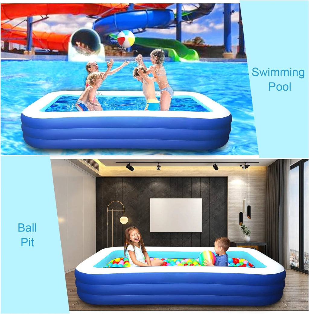 Inflatable Pool 118 X 68 X 22 Oversized Thickened S285636