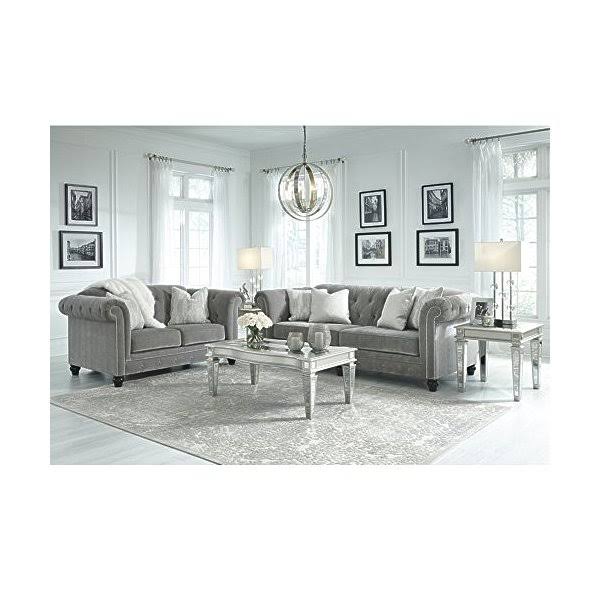 Silver Rectangular End Table M733