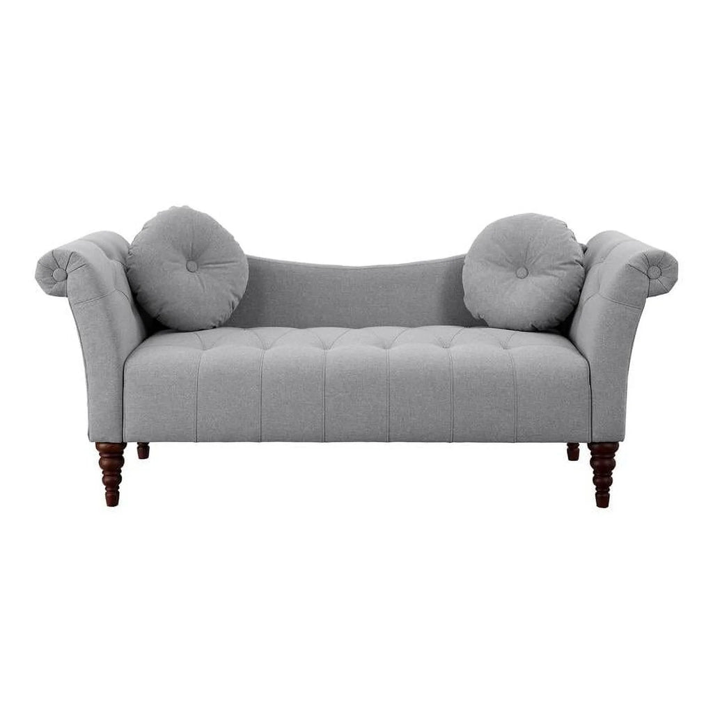 75" Traditional Fabric Settee with 2 Pillows M59077