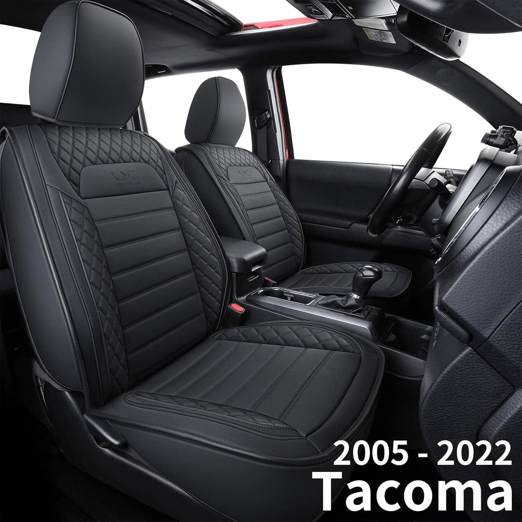 Black & Gray Water Proof Faux Leather Seat Covers Z9656