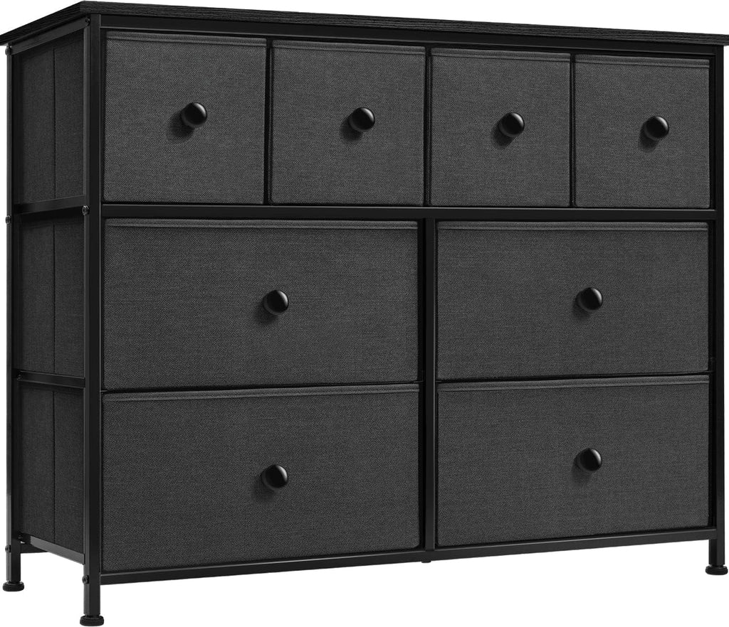 Black 8 Drawer Fabric Storage Dresser N815230