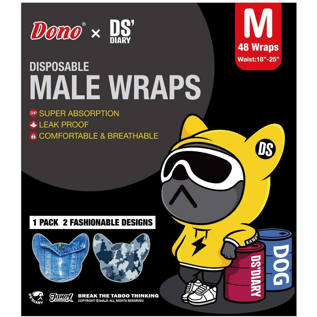 Disposable Male Dog Diapers 48 Count Q182