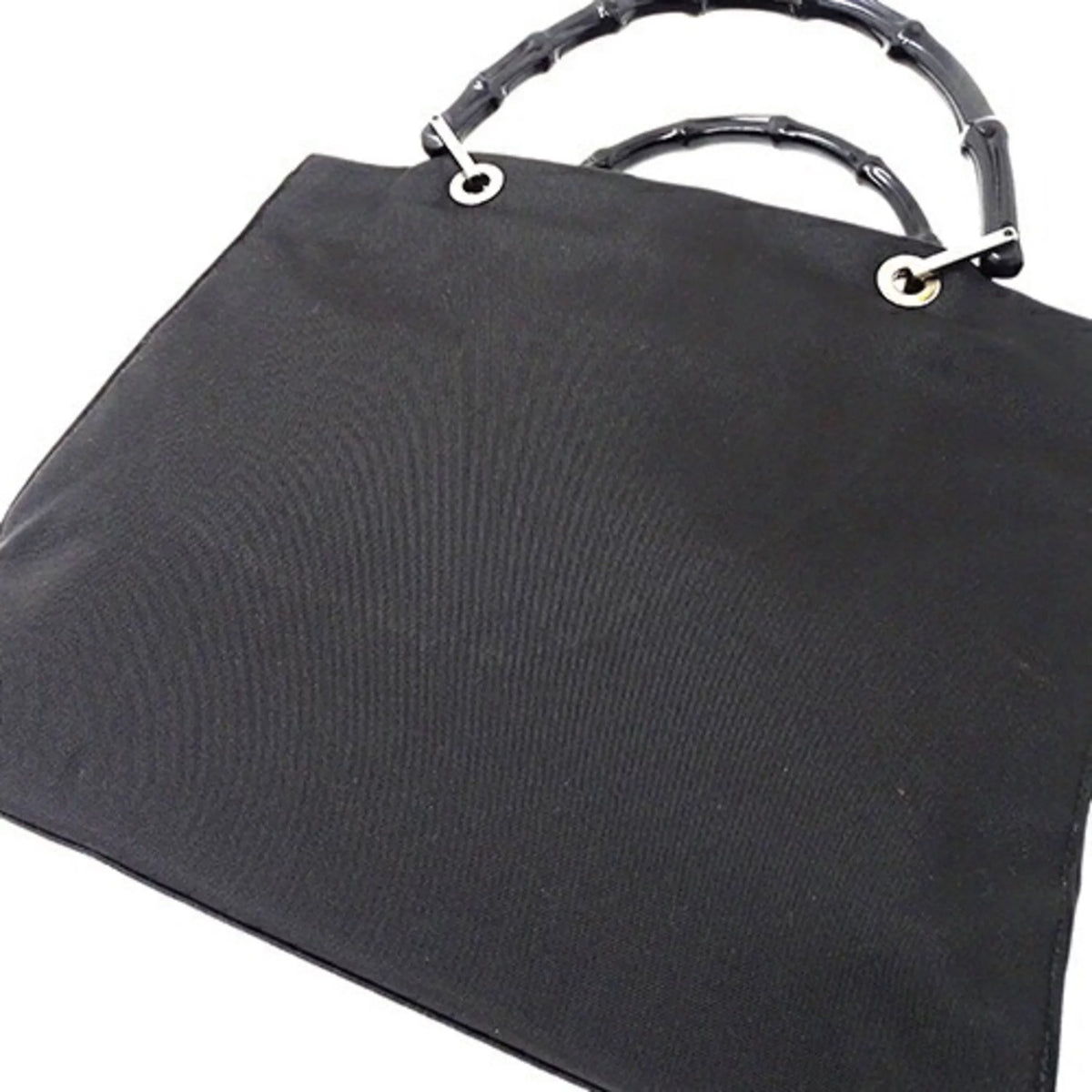 Pre-Owned Nylon Black Bamboo Handbag M990