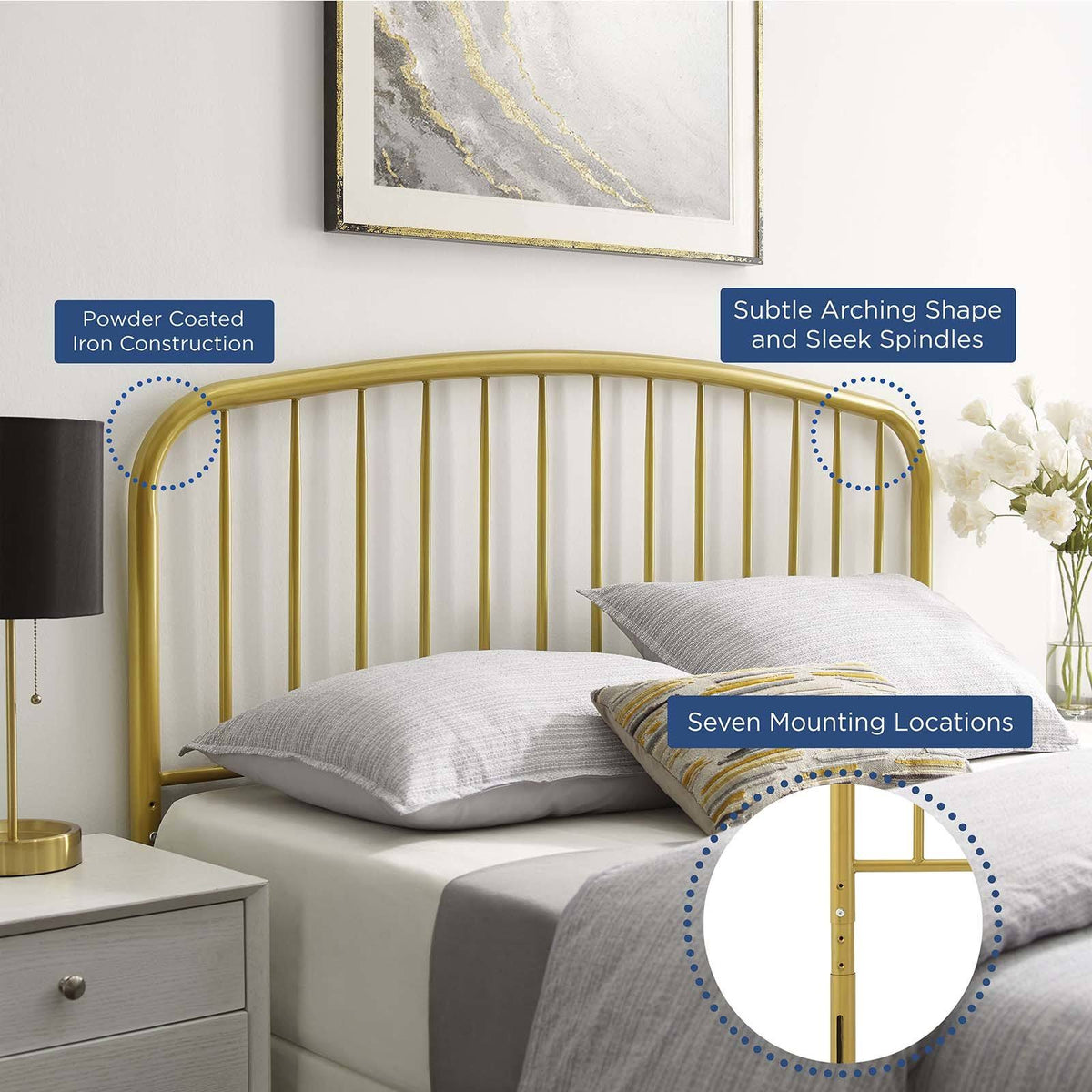 Queen Metal Headboard L2769