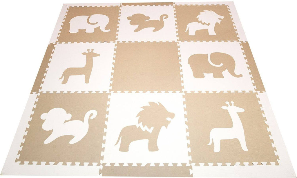 Foam Children&s Playmat Safari Animals Theme Tiles E442052