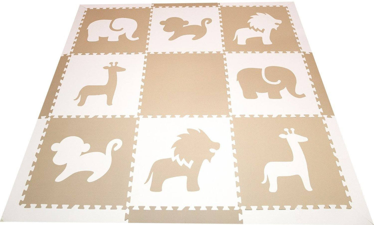 Foam Children&s Playmat Safari Animals Theme Tiles E442052