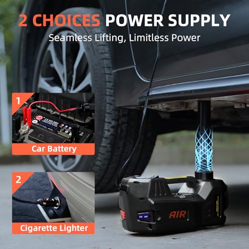 Electric Car Jack 5 Ton 12V Portable Hydraulic Jack with Led Light V73329