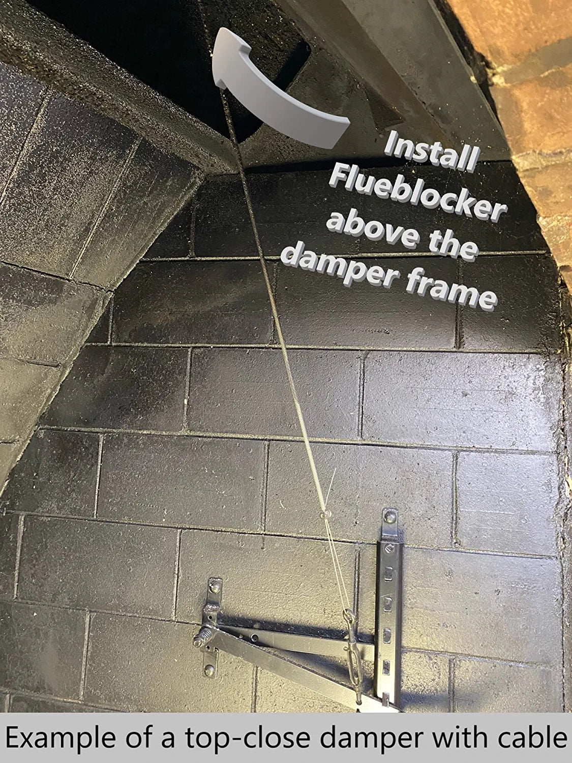 8"X24" Wool Chimney Flue Draft Stopper K809