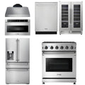 30 Gas Range, Range Hood, Microwave, Refrigerator, Dishwasher, Wine Cooler Q806741
