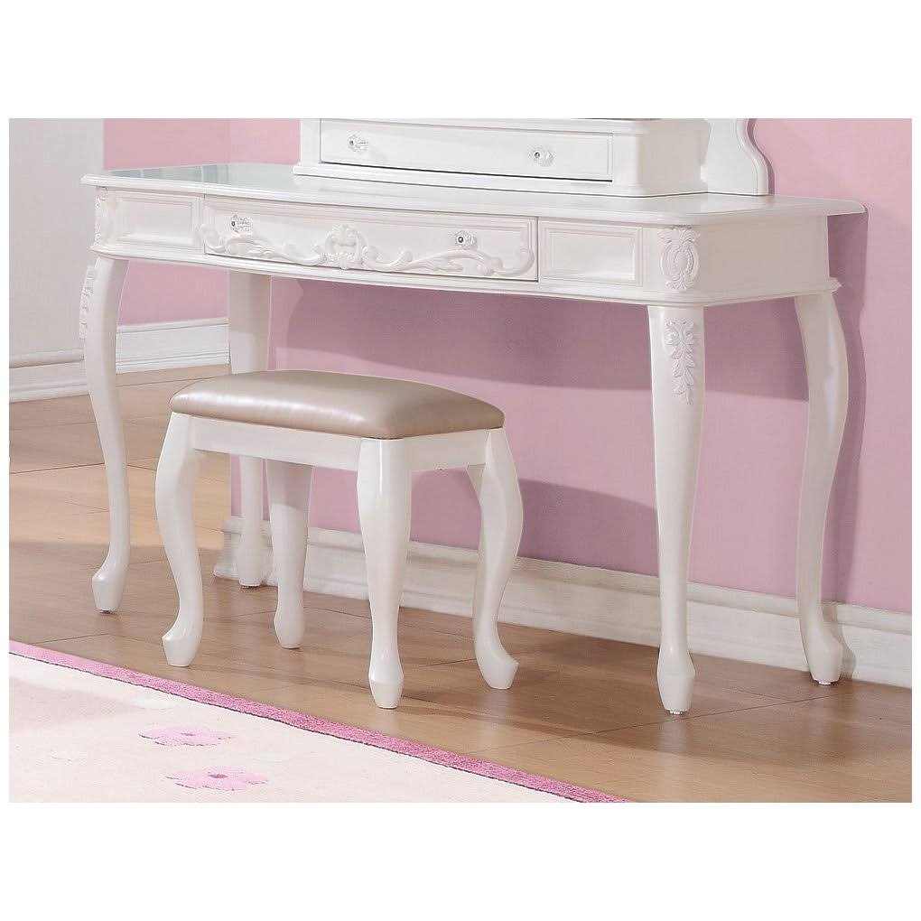 White Vanity Desk W94642