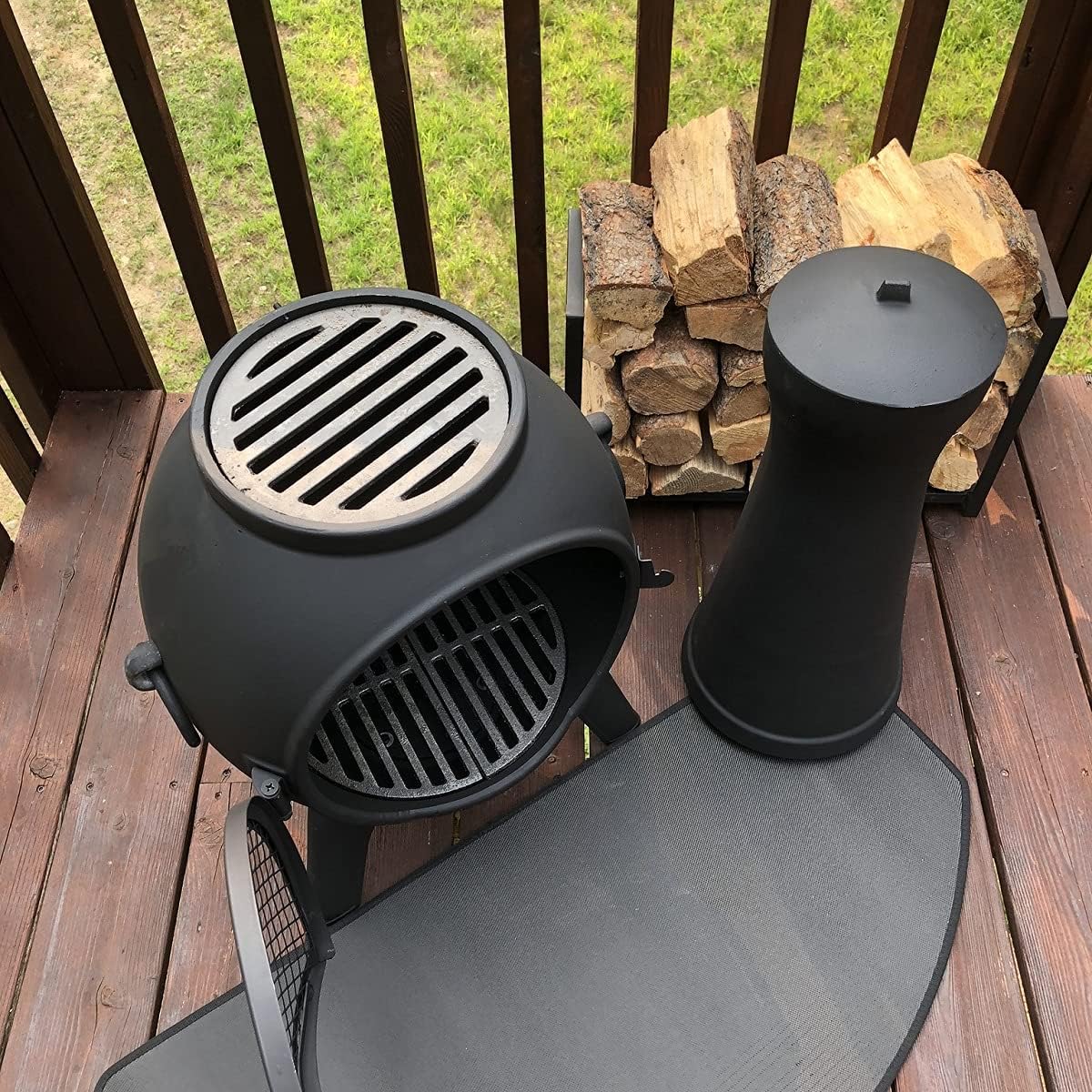 Outdoor Wood Burning Chiminea Fireplace K768800