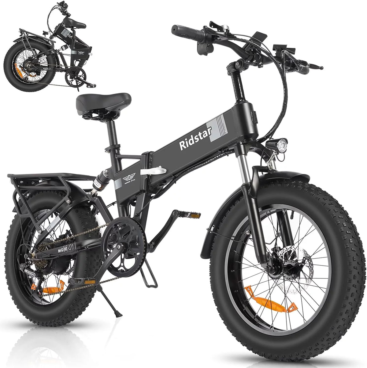 20 Fat Tire 750W 48V 14AH Foldable Electric Bike V659847