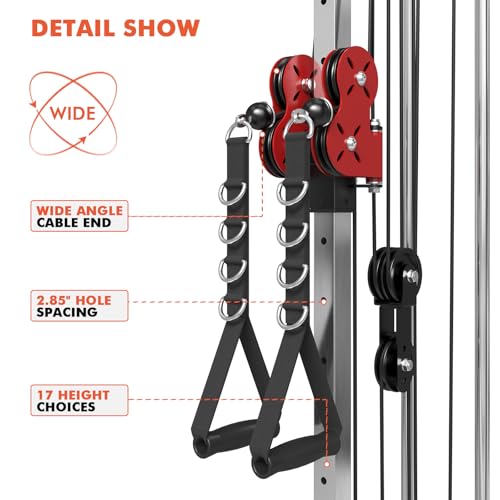 Wall Mount Cable Station with Dual Pulley System Q297957