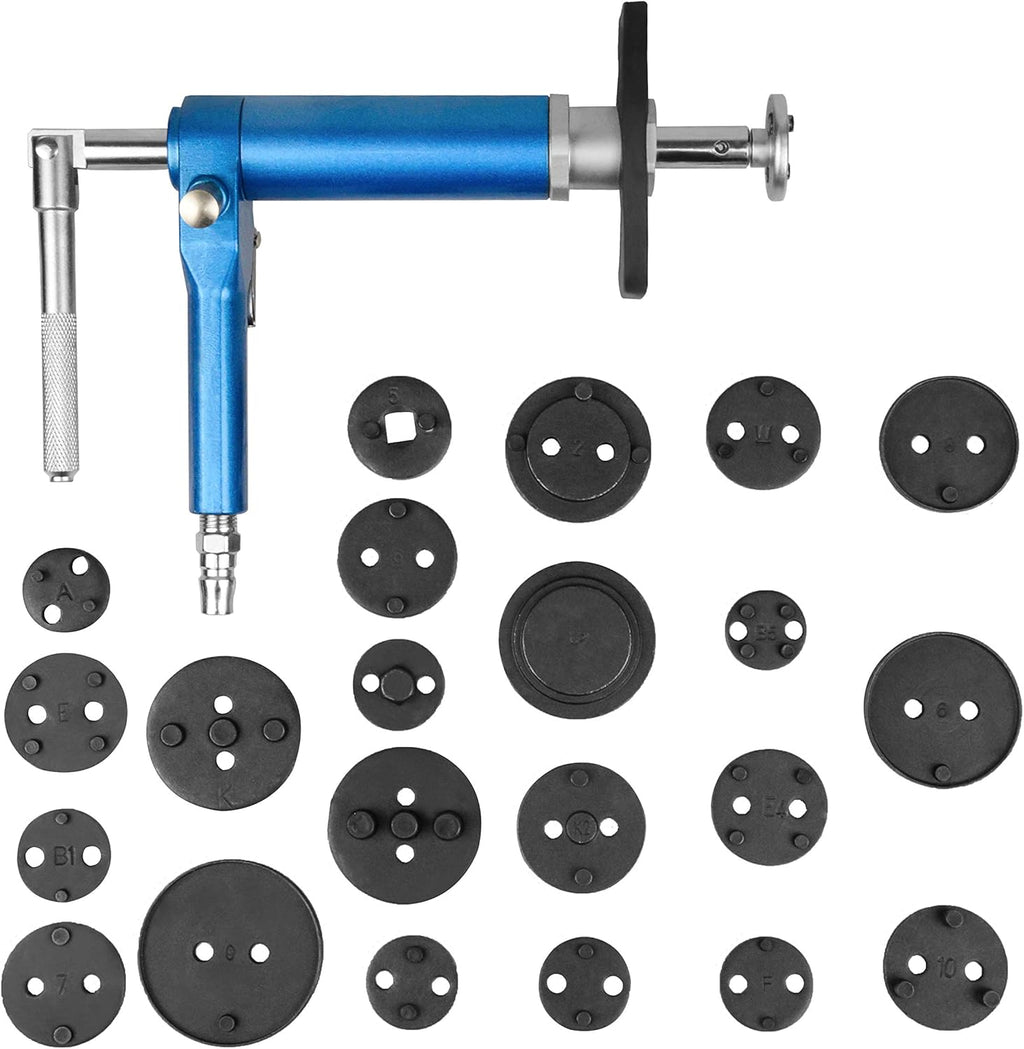 23PCS Pneumatic Brake Caliper Wind Back Tool Kit with Adapters I996