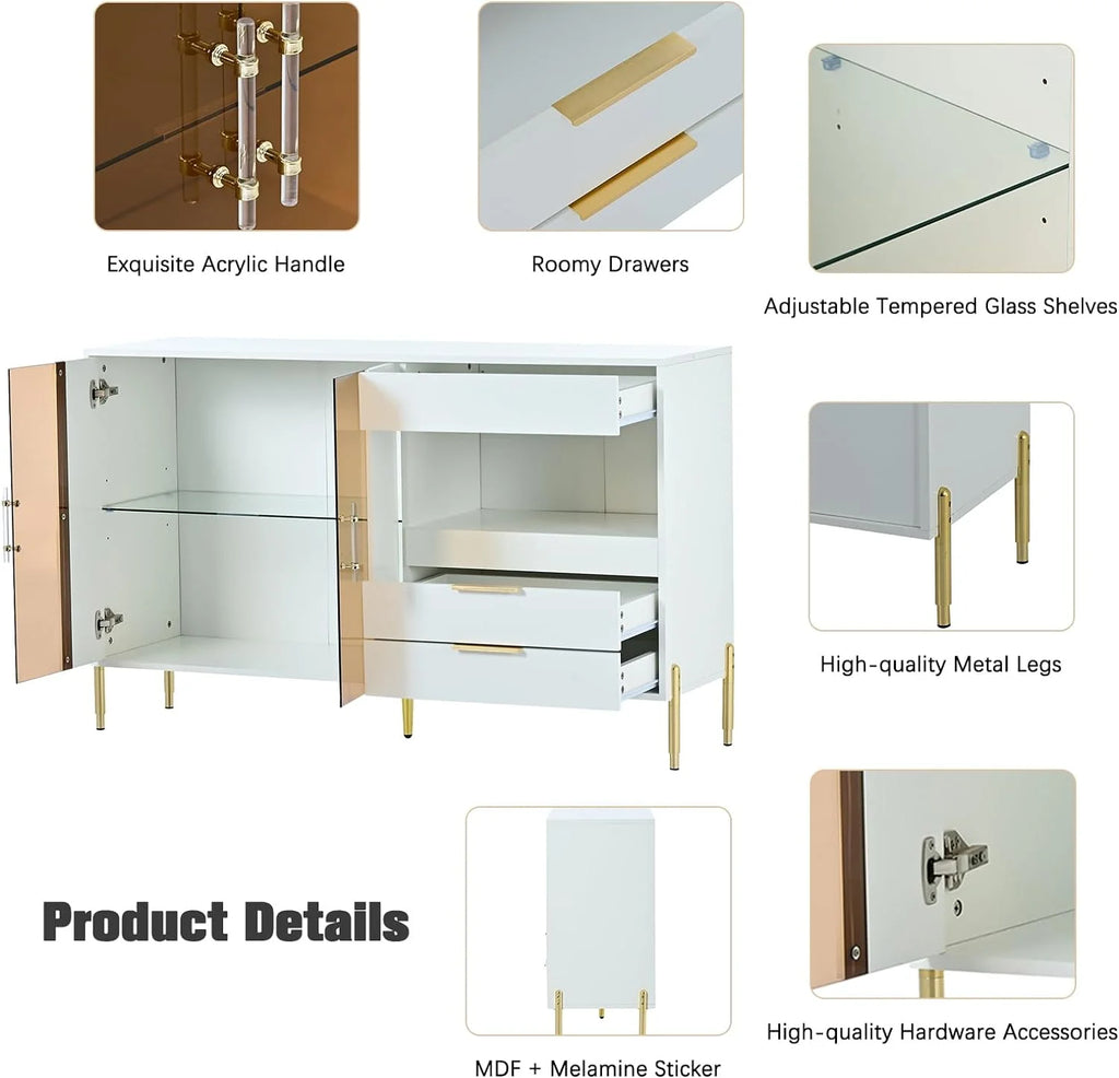 Storage Cabinets with Acrylic Doors and Adjustable Shelves S2621