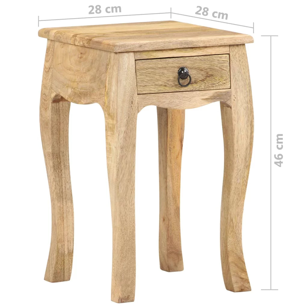 Solid Mango Wood Bed Cabinet A652