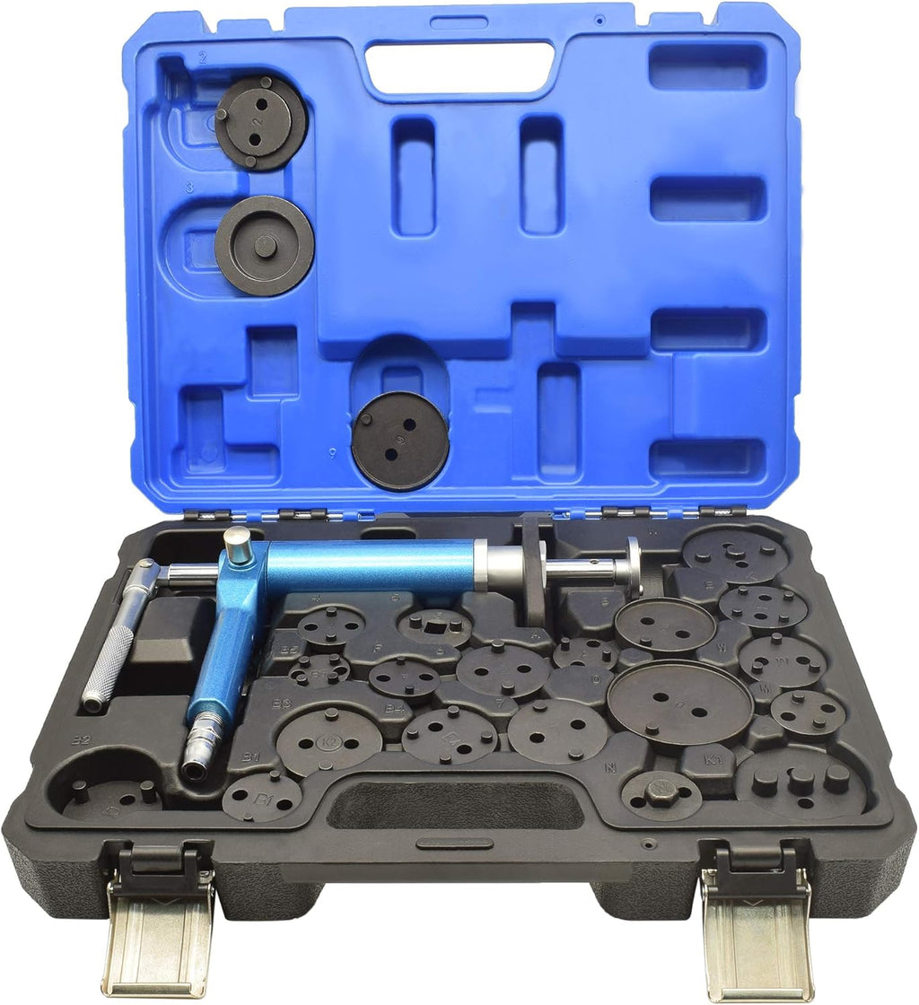 23PCS Pneumatic Brake Caliper Wind Back Tool Kit with Adapters I996