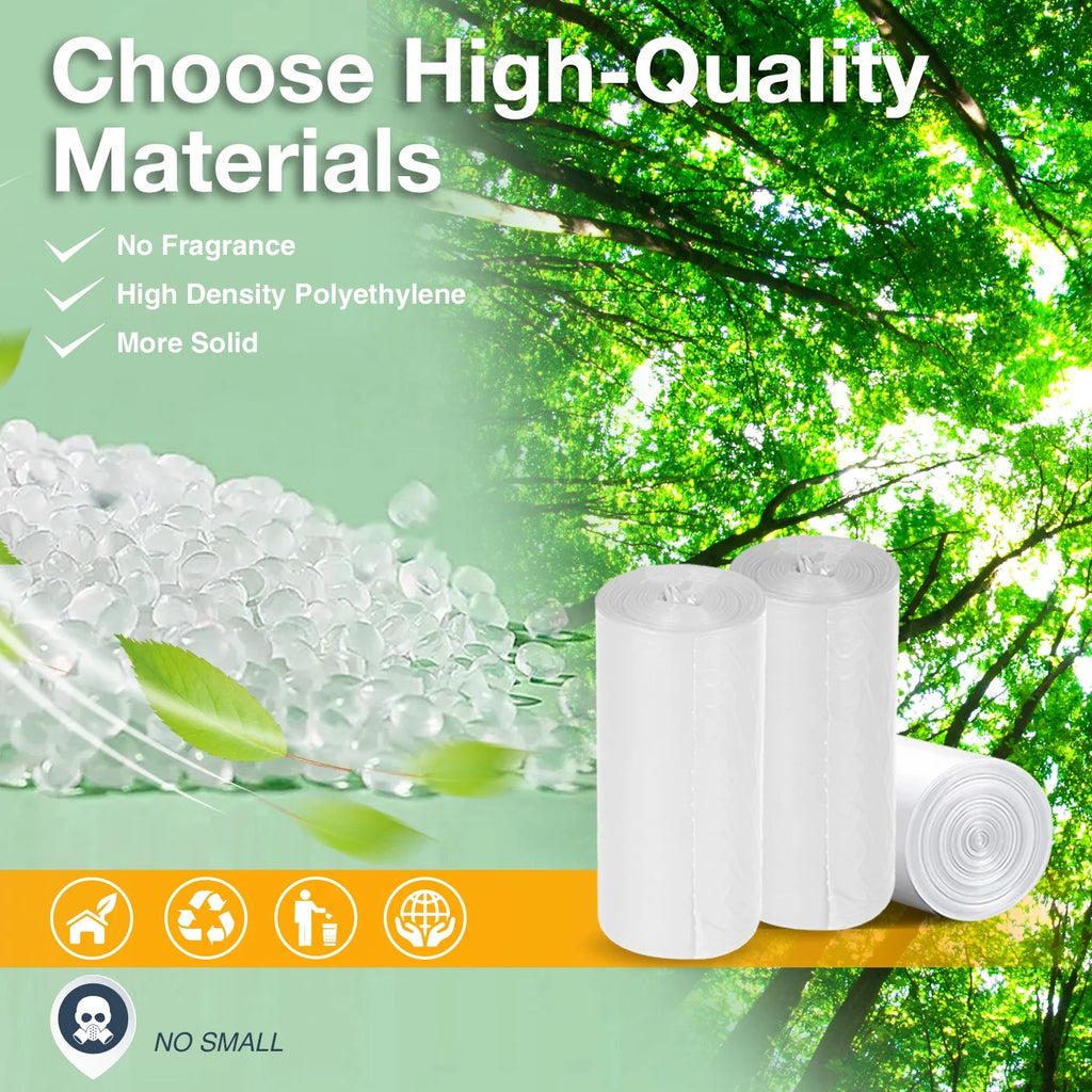White 8 Gallon Trash Bags I3641