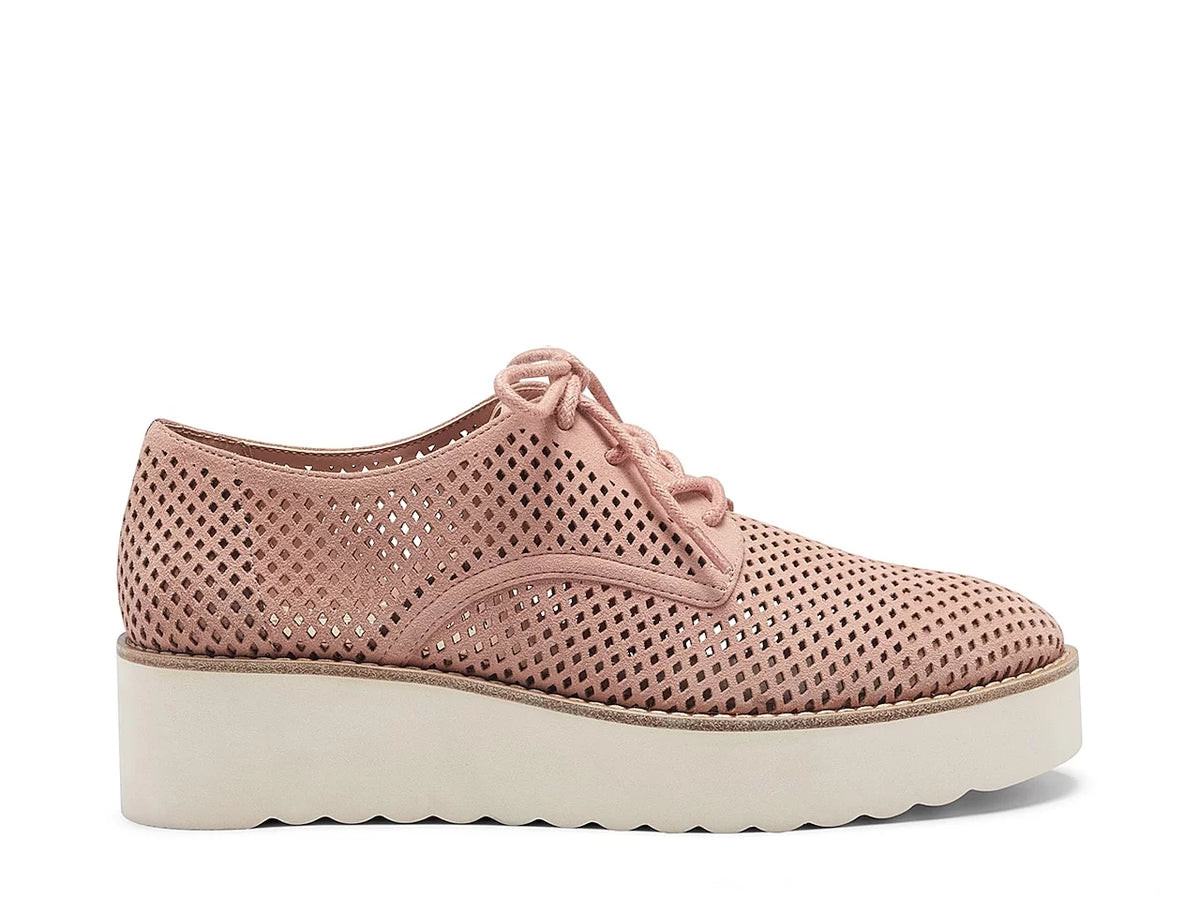 Pink Lace Up Platform Sneaker B958