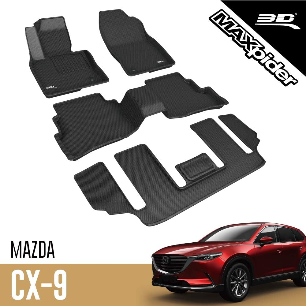 All-Weather Floor Mats Custom Fit Car Mats Floor Liners Black J948885