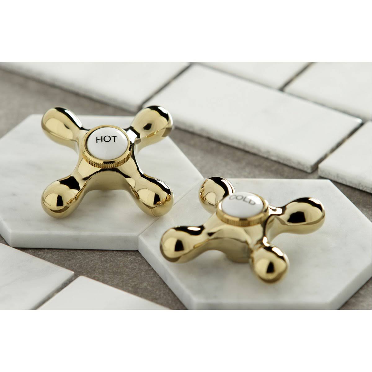 Polished Nickel Widespread Kitchen Faucet with Brass Sprayer B95722