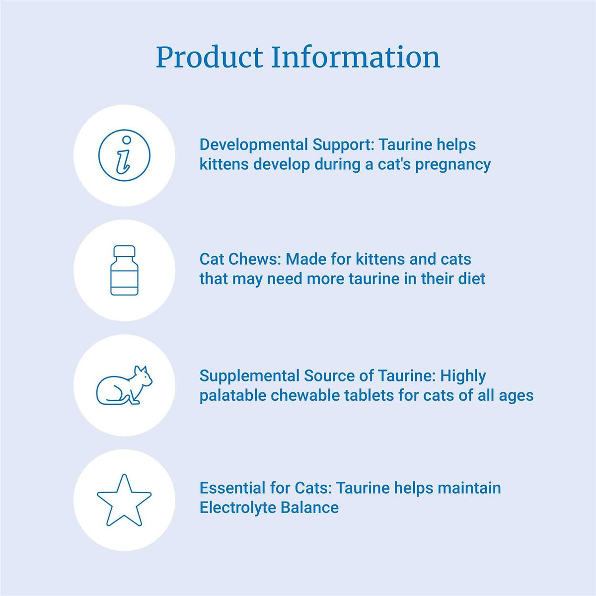 Taurine 100 Chewable Tablets E206
