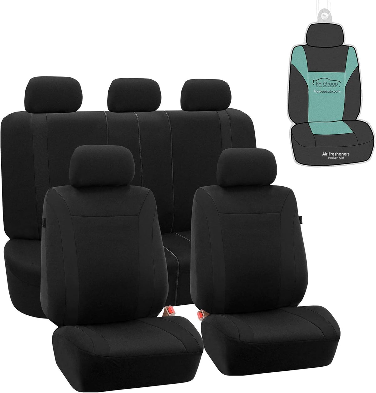 Full Set Flat Cloth Car Seat Covers with Split Bench S3982
