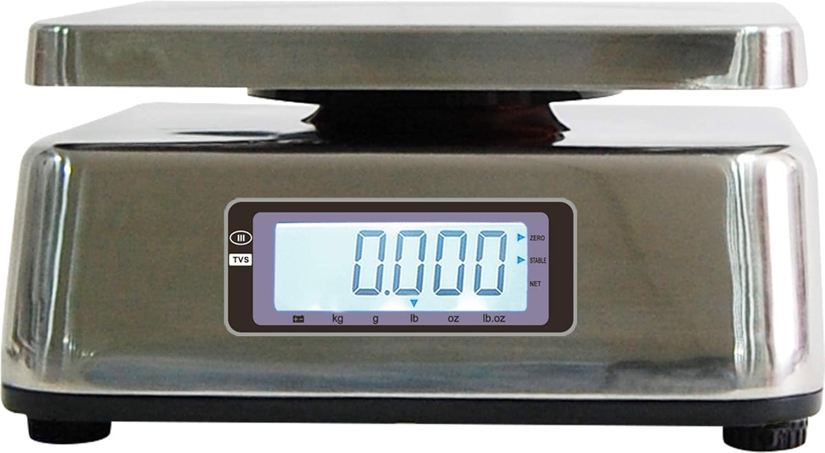 Stainless Steel Washdown Scale, 30lb Capacity A67251