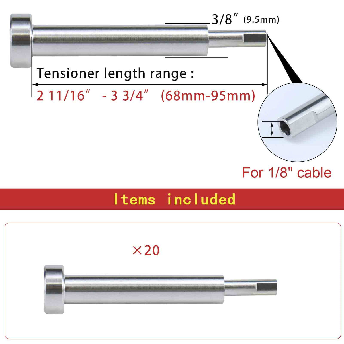 1/8 20 Pack Cable Railing Kit Z989421