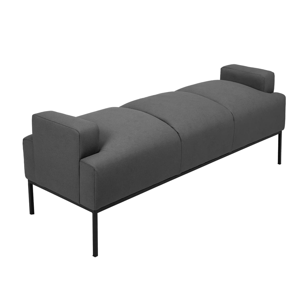 PU Leather Ottoman with Metal Frame J200