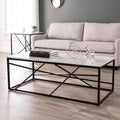 White Faux Marble Coffee Cocktail Table A9566