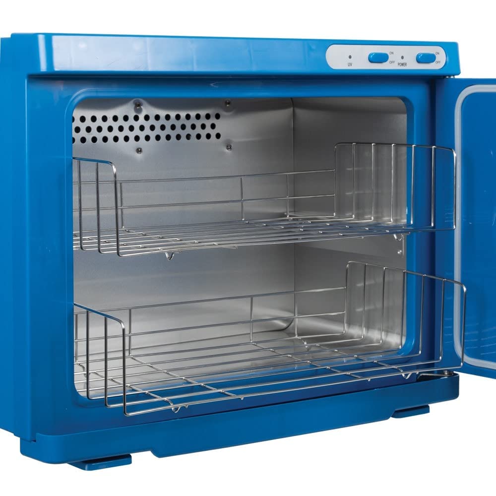 Hot Towel Warmer Cabinet with UV Sterilizer, Two Stainless Steel Racks J36859