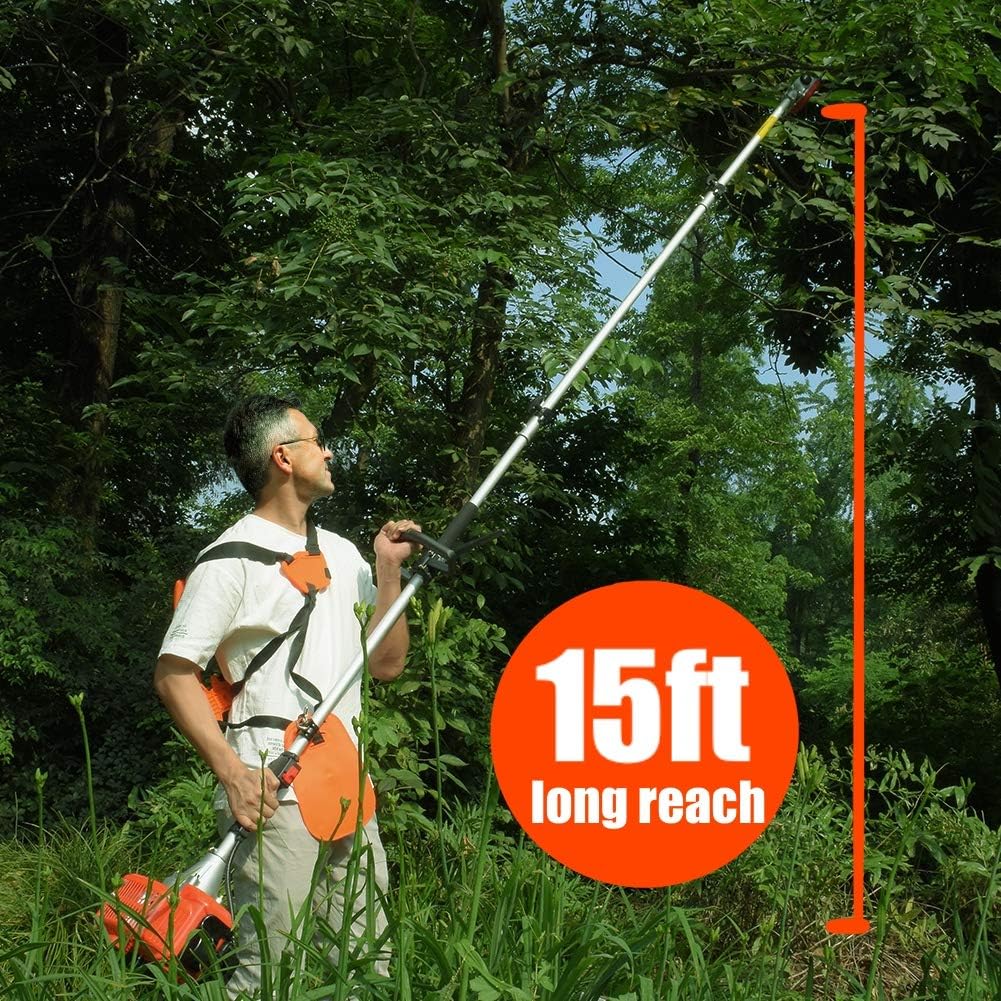Gas Powered Pole Saw with 3.6ft Extension Pole I173