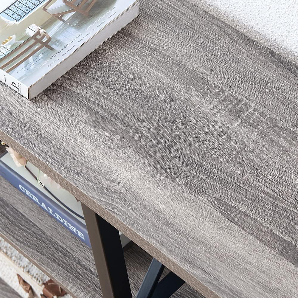 Light Grey Oak 47 Inch Storage Console Table K625020
