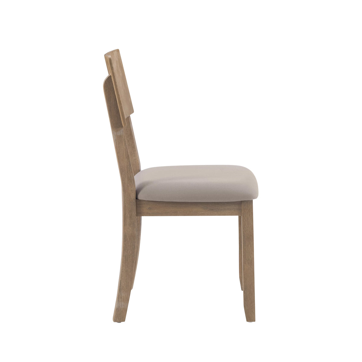Gray Wash Upholstered Dining Chair Set of 2 D968