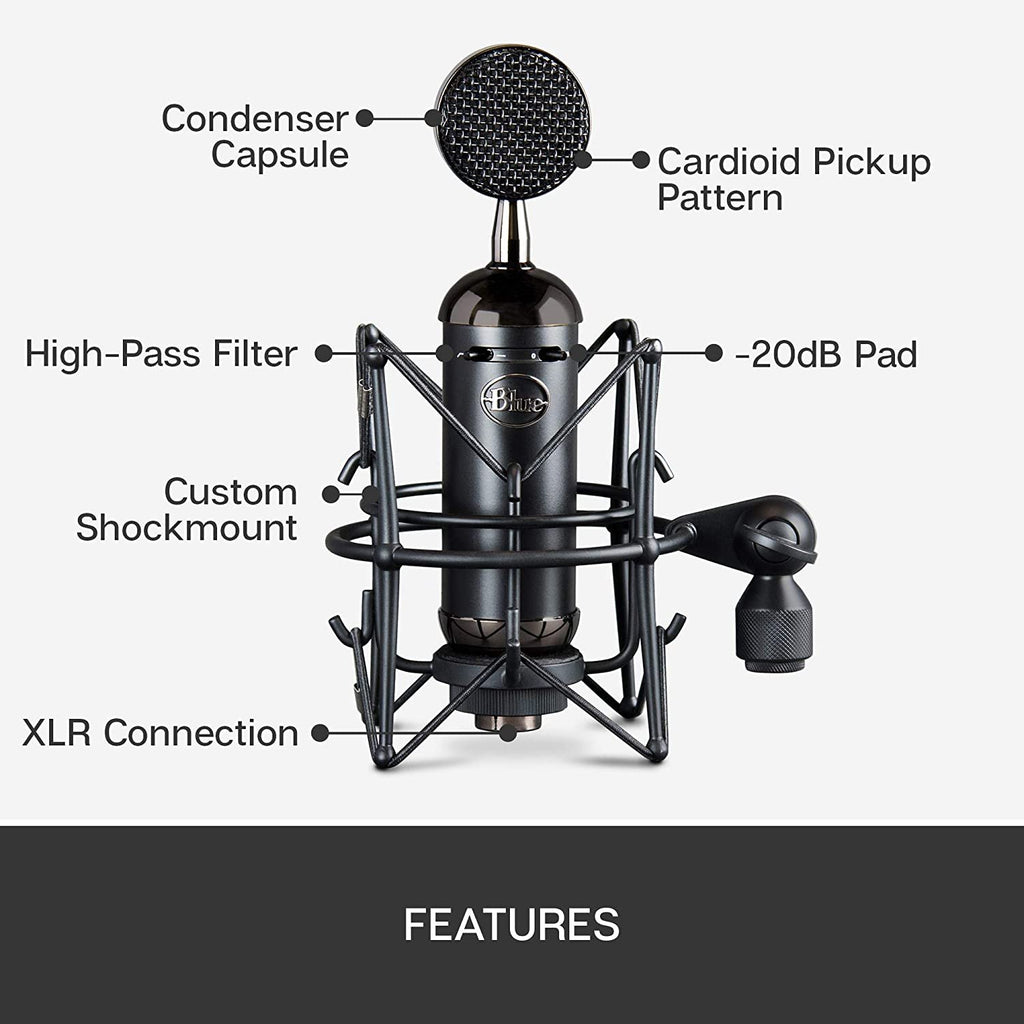 Blue Spark Blackout XLR Condenser Mic L6059