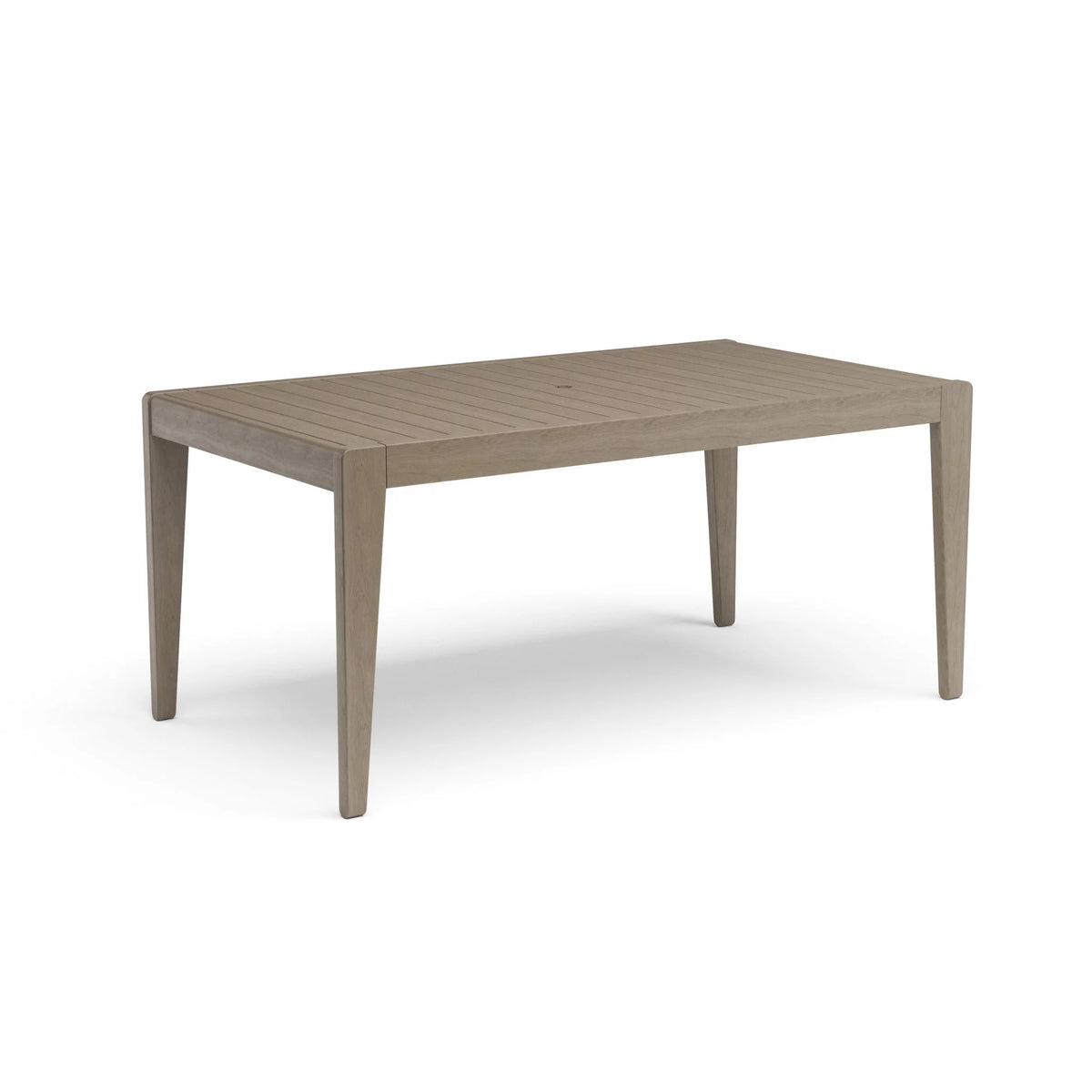 Gray Wood Outdoor Dining Table and Six Chairs J437