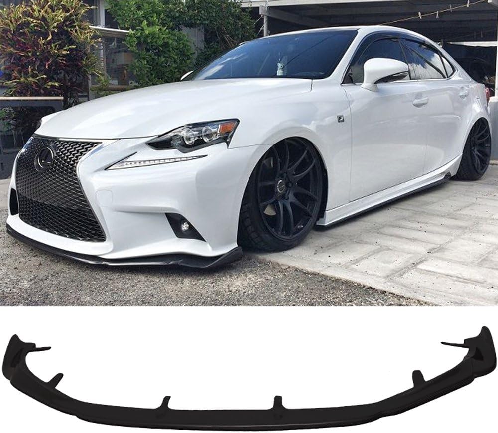 Black PU Front Lip Finisher Under Chin Spoiler D987963