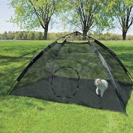 Outdoor Cat Tent Black Large H8428