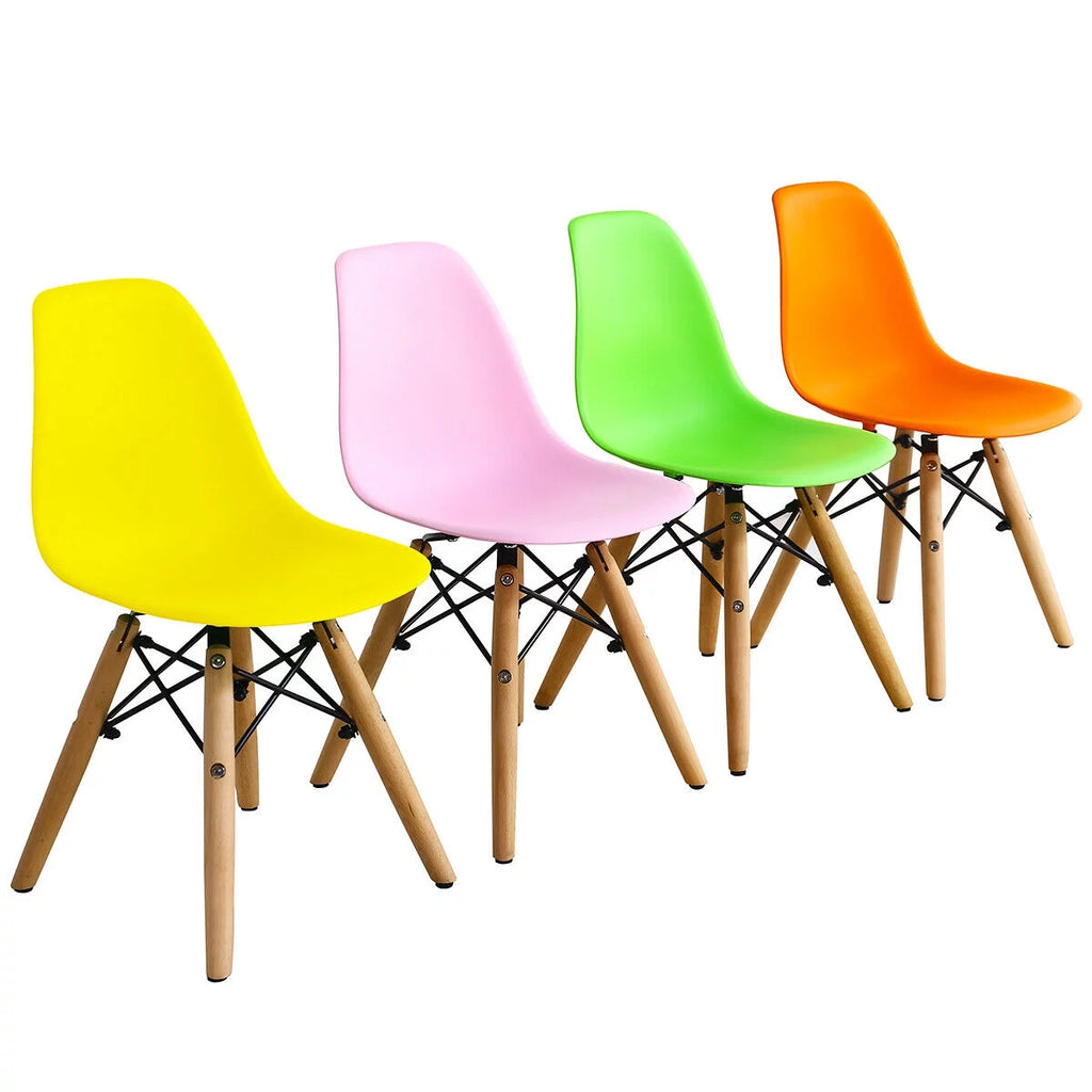 5 PC Kids Round Table Chair Set with 4 Armless Chairs Z653